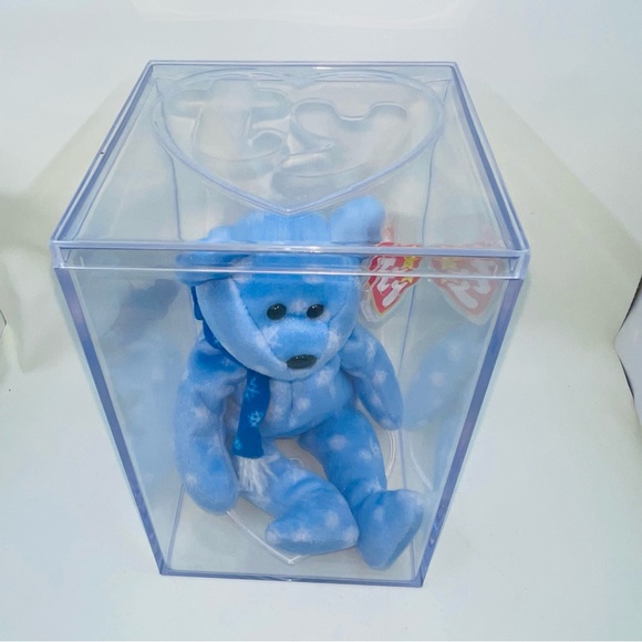 TY 1999 Holiday Teddy Beanie Babies NWT Always Stored in Case Tag Errors Bear - Picture 8 of 16